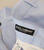 Dolce & Gabbana Blue Cotton Stretch Trousers Chinos Pants