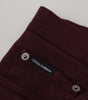 Dolce & Gabbana Bordeaux Cotton Stretch GOLD Denim Jeans
