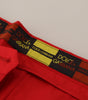 Dolce & Gabbana Red Cotton Slim Fit Trousers Chinos Pants