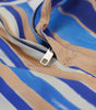 Dolce & Gabbana Blue Striped Silk Cotton Slim Trousers Pants