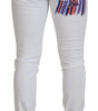 Dolce & Gabbana White Slim Skinny Stretch Cotton Denim Jeans