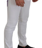 Dolce & Gabbana White Slim Skinny Stretch Cotton Denim Jeans