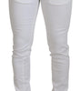 Dolce & Gabbana White Slim Skinny Stretch Cotton Denim Jeans