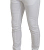 Dolce & Gabbana White Slim Skinny Stretch Cotton Denim Jeans