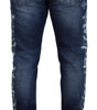 Dolce & Gabbana Blue Wash Cotton Regular Denim Jeans Pants