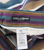 Dolce & Gabbana Multicolor Striped Stretch Cotton Shorts