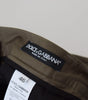Dolce & Gabbana Green Chinos Cotton Casual Shorts