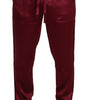 Dolce & Gabbana Bordeaux Silk DG Sleep Lounge Pants