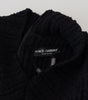 Dolce &amp; Gabbana Elegant Black Wool Blend Sweater Dress