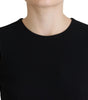 Dolce & Gabbana Black Dress Sheath Flare Viscose Dress