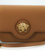 Versace Elegant Calf Leather Shoulder Bag in Brown