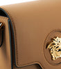 Versace Elegant Calf Leather Shoulder Bag in Brown