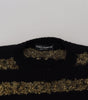 Dolce & Gabbana Black Gold D&G Crystal Cashmere Sweater
