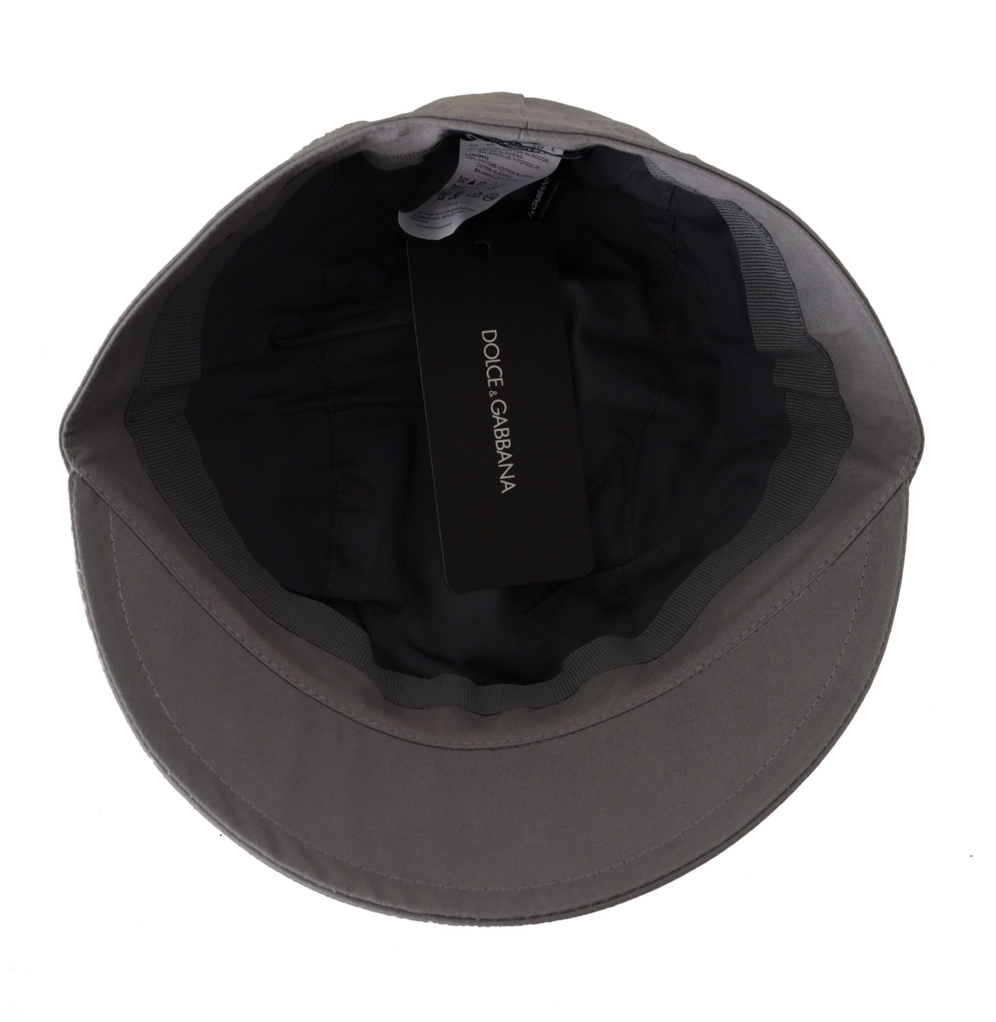 Casquette gavroche grise élégante Dolce & Gabbana - Accessoire classique