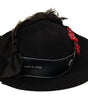 Dolce &amp; Gabbana Elegant Wide Brim Black Hat