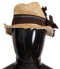Dolce &amp; Gabbana Chic Floral Bucket Hat in Sunshine Yellow