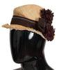 Dolce &amp; Gabbana Chic Floral Bucket Hat in Sunshine Yellow