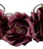Dolce & Gabbana Multicolor Floral Appliques Metal Shoulder Strap