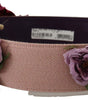 Dolce & Gabbana Multicolor Floral Appliques Metal Shoulder Strap