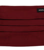 Masque facial plissé en soie marron élégant Dolce & Gabbana