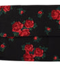 Masque facial plissé en coton à fleurs élégant Dolce & Gabbana