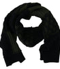 Dolce & Gabbana Black Green Knitted Men Neck Wrap Shawl Scarf