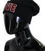Dolce &amp; Gabbana Elegant Black Virgin Wool Beanie