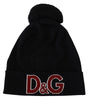 Dolce &amp; Gabbana Elegant Black Virgin Wool Beanie