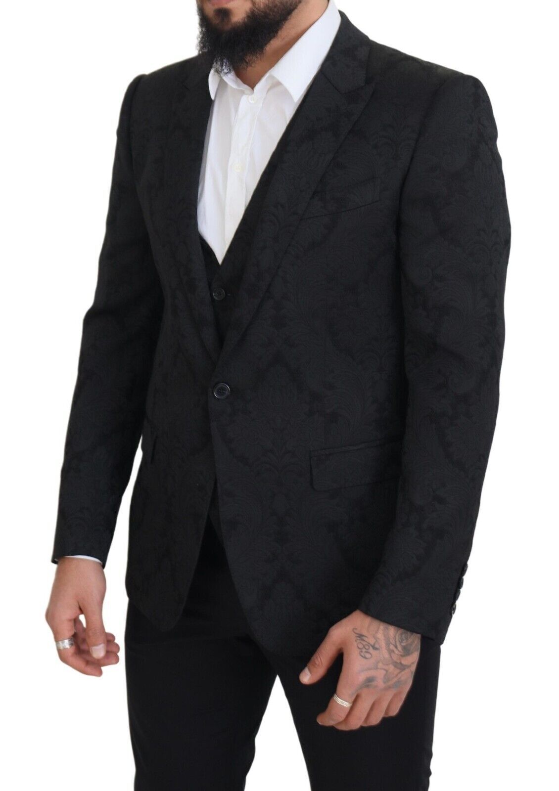 Ensemble veste et gilet de costume Martini noir élégant Dolce & Gabbana