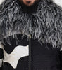 Dolce & Gabbana Black White Fur Shearling Full Zip Jacket