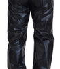 Dolce & Gabbana Black Shining Drawstring Trouser Nylon Pants
