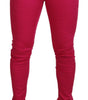 Dolce & Gabbana Pink Zipper Buckle Waist Trousers Pants