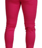 Dolce & Gabbana Pink Zipper Buckle Waist Trousers Pants