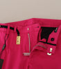 Dolce & Gabbana Pink Zipper Buckle Waist Trousers Pants
