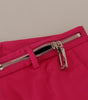 Dolce & Gabbana Pink Zipper Buckle Waist Trousers Pants