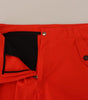 Dolce & Gabbana Red Cargo Men Trousers Cotton Pants