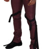 Dolce & Gabbana Magenta Cotton Men Casual Harness Denim Jeans