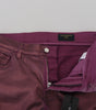 Dolce & Gabbana Magenta Cotton Men Casual Harness Denim Jeans