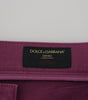 Dolce & Gabbana Magenta Cotton Men Casual Harness Denim Jeans