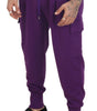 Dolce & Gabbana Purple Cotton Cargo Sweatpants Jogging Pants