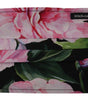 Dolce & Gabbana Black Floral Pleated Elastic Ear Strap Face Mask