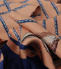 Dolce & Gabbana Multicolor Seashell Patterned DG Logo Shawl Fringe Silk Scarf