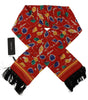 Dolce & Gabbana Multicolor DG Umbrellas Print Shawl Fringe Scarf