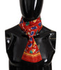 Dolce & Gabbana Multicolor DG Umbrellas Print Shawl Fringe Scarf
