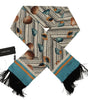 Dolce & Gabbana Multicolor Seashells DG Print Silk Shawl Fringe Scarf
