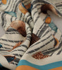 Dolce & Gabbana Multicolor Seashells DG Print Silk Shawl Fringe Scarf