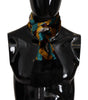 Dolce & Gabbana Multicolor DG Logo Print Shawl Wrap Fringe Scarf