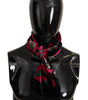 Dolce & Gabbana Multicolor DG Logo Print Mens Shawl Wrap Fringe Scarf