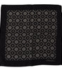Dolce & Gabbana Black Geometric Patterned Square Handkerchief Scarf