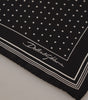 Dolce & Gabbana Black Polka Dots DG Logo Square Handkerchief
